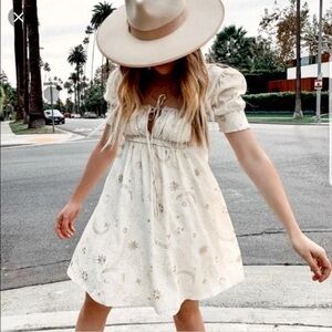 Beach Riot Virgo Celestial Dress sz Medium Boho Whimsigoth Babydoll